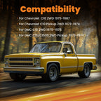 4" Front Drop Lowering Kit with 1" Rotor for Chevy C10 GMC C15 (1973–1987)
