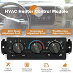 A/C Climate Control Module Panel for Chevy Tahoe Silverado GMC (1999–2002)