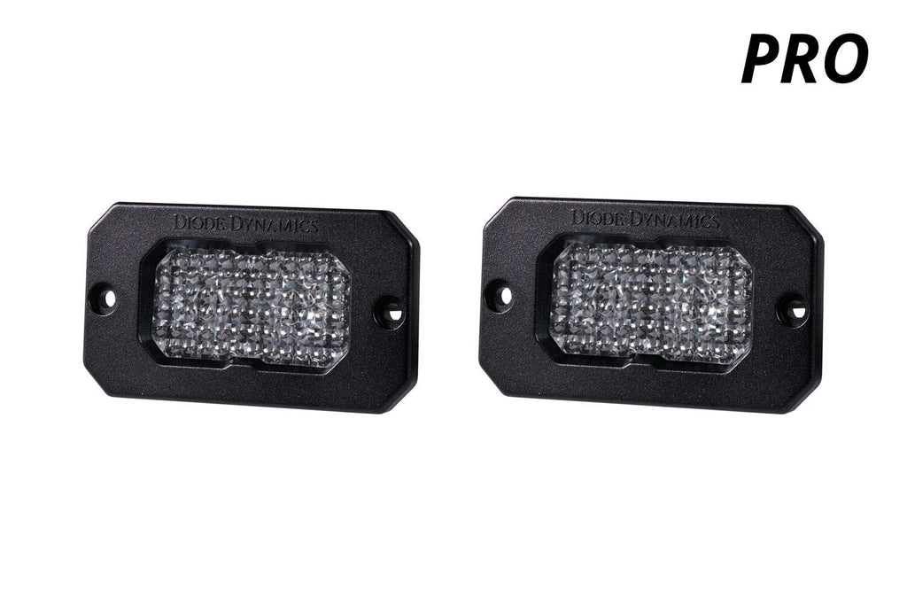 LED Bumper Flood Light Flush Mount Red Backlight for Toyota Hilux (2016–2023)