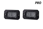 LED Bumper Flood Light Flush Mount Red Backlight for Toyota Hilux (2016–2023)