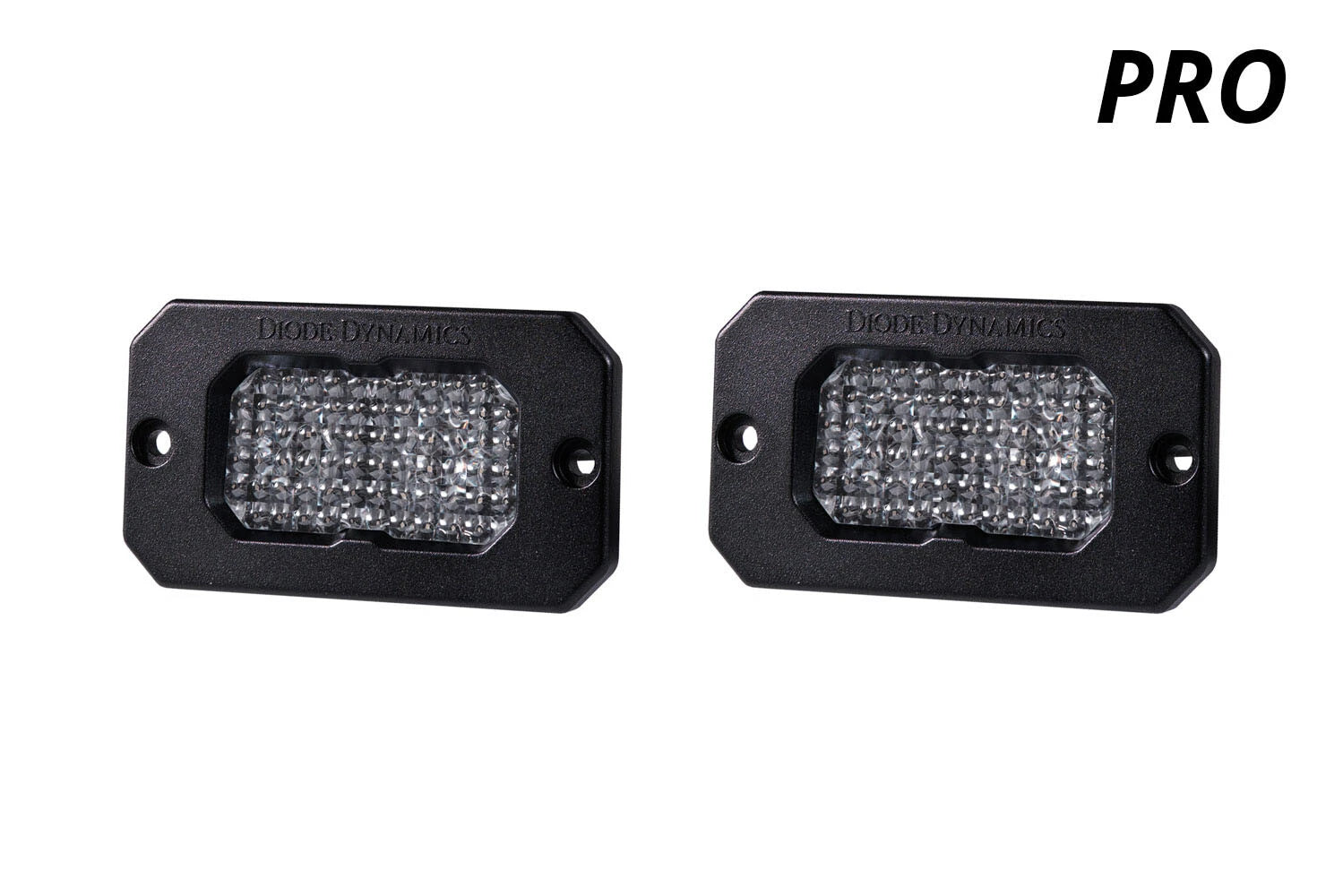 LED Bumper Flood Light Flush Mount Red Backlight for Toyota Hilux (2016–2023)