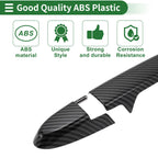 Car Door Handle Cover Trim for Honda Fit Jazz GK5 GP5 (2014–2018) Carbon Fiber Black