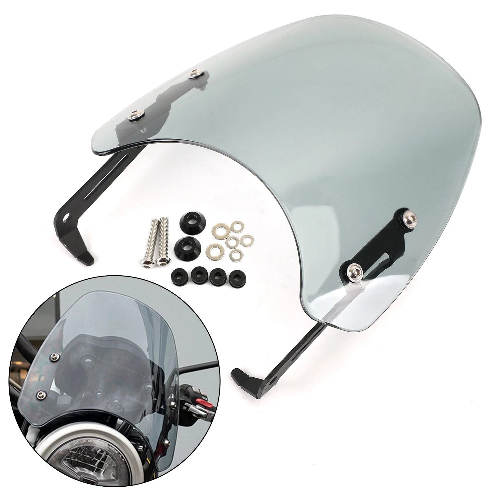 Motorcycle Windshield for Triumph Scrambler 1200 (2019–2022) Gray