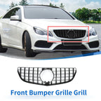 Front Upper Bumper Grille for Mercedes-Benz E200 (2014–2017) Black