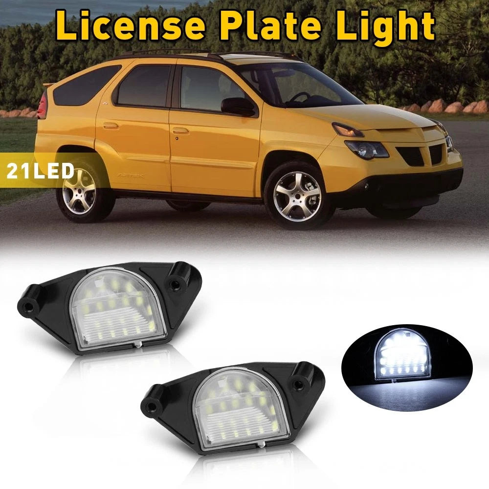 2X LED License Plate Lights for Chevrolet GMC C/K Series Pickup (1988–1999)