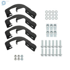 Set of 2 Running Boards for Silverado Regular Cab (2007-2018) Black
