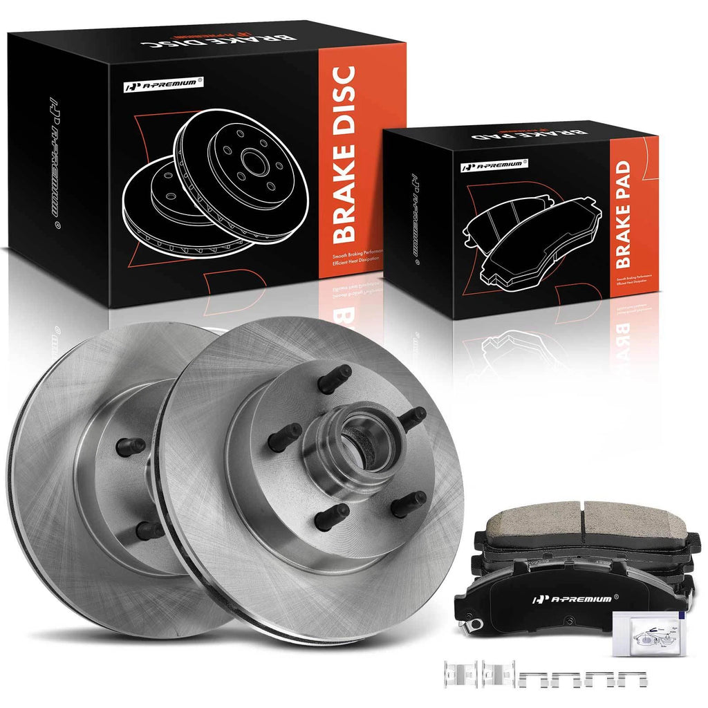 Front Disc Brake Rotors & Ceramic Pads for Ford Ranger (1998–2002)