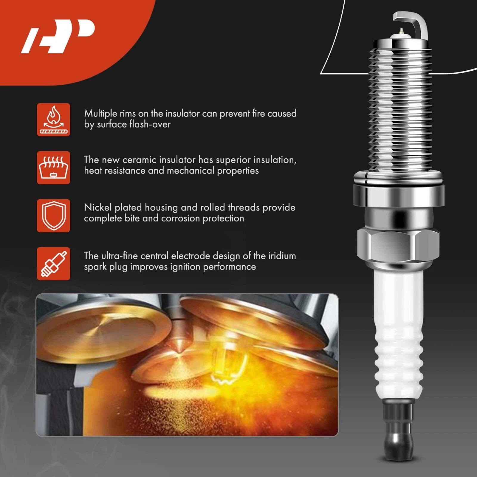 Ignition Coil and Iridium Spark Plug Set for Toyota Yaris (2019–2019)