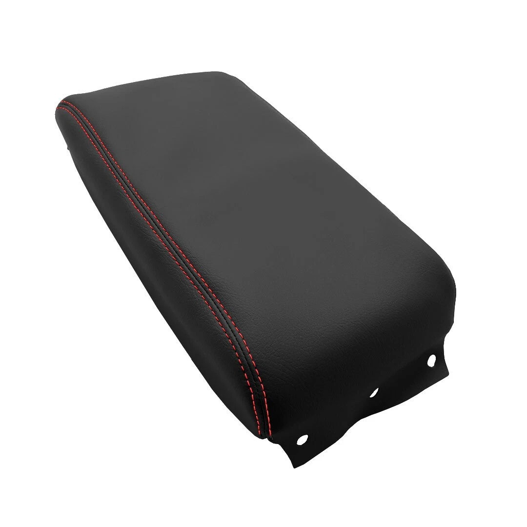 Console Lid Armrest Cover for Subaru Legacy (2015–2019) Red Stitch