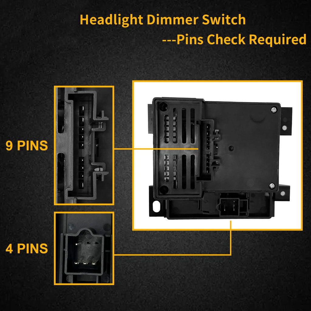 Headlight Switch with Fog Light for Chevy S10 Blazer GMC Sonoma (1998-2003)