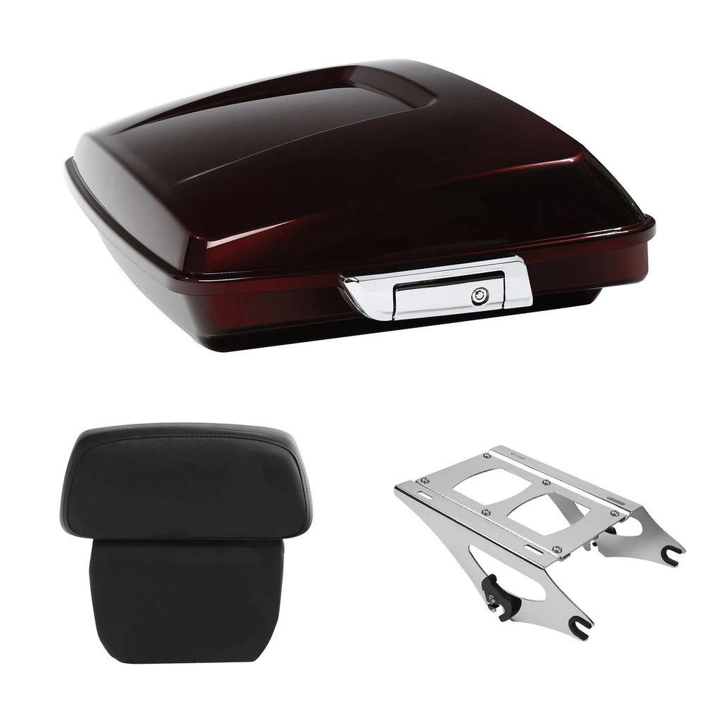 Razor Trunk Backrest Pad Mount Rack for Harley Touring (2014–2026)