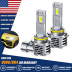 2-Sides Combo 9006 HB4 LED Headlight Bulbs for