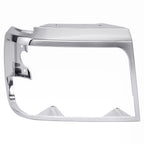 Set of 2 Chrome Headlight Trim Bezels for Ford Bronco F-150 (1992–1996)