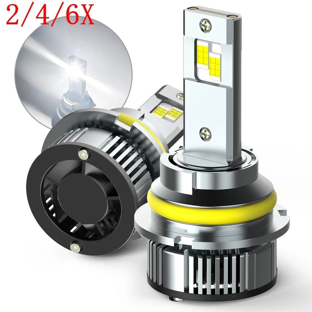 2X 9007/HB5 LED Headlight Bulbs for High/Low Beam (50000LM)