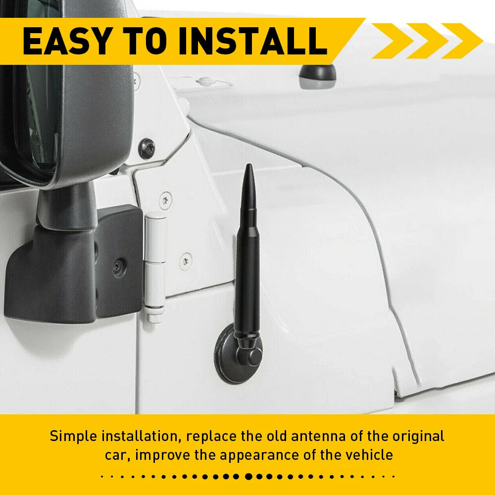 Bullet Style Cal Antenna Mast for Jeep Wrangler JK JL Gladiator (2007â2021)