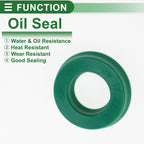 Set of 5 Oil Seal Ring 17x30x6mm for Rotary Shaft (High Pressure)