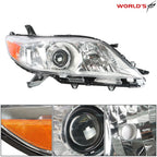 Pair Headlights for Toyota Sienna (2011–2020) Halogen Chrome