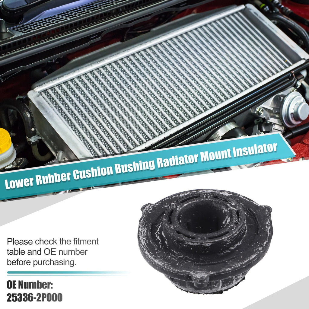 2X Lower Rubber Cushion Radiator Mount Insulator for Kia Sorento (2011–2015)