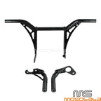 Front & Rear Engine Guard Crash Bar for Harley Softail Low Rider (2007-2023)