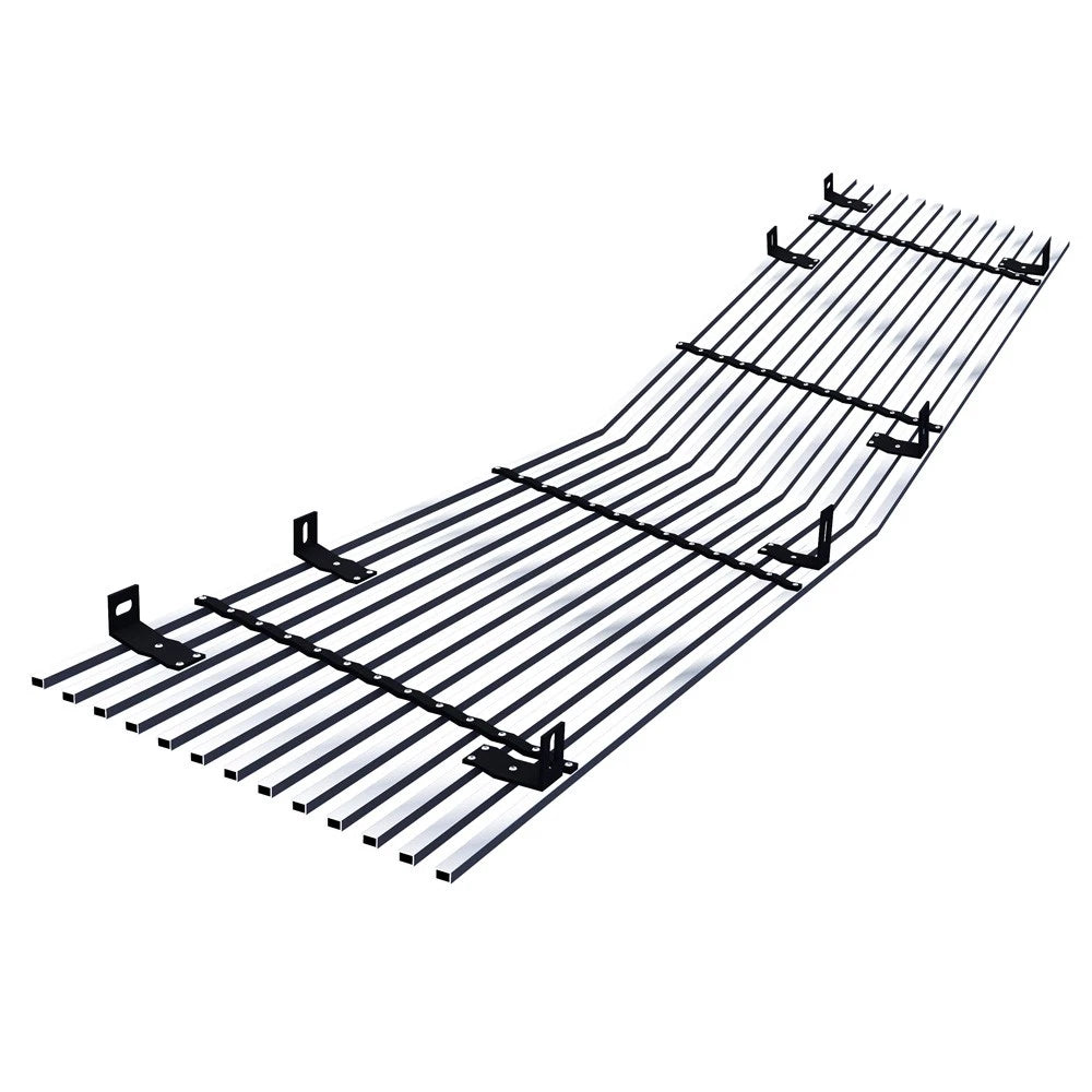 Stainless Chrome Horizontal Billet Grille Insert for Ford Mustang (1967-1968)