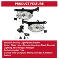 Pair Clear Lens Fog Light Assembly for Honda Civic 2-Door (2006–2008)