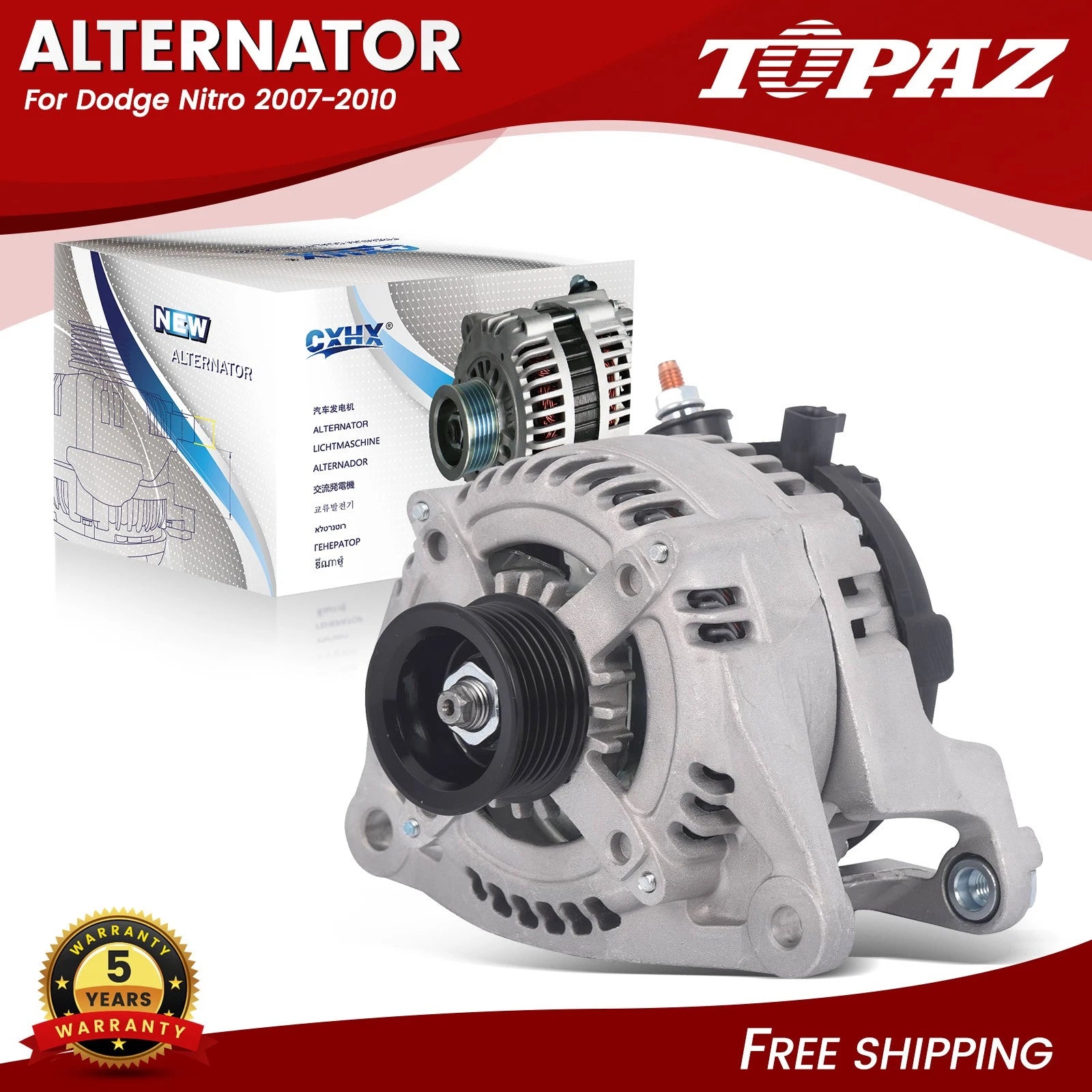 12V 160A Alternator for Dodge Nitro (2007–2010)