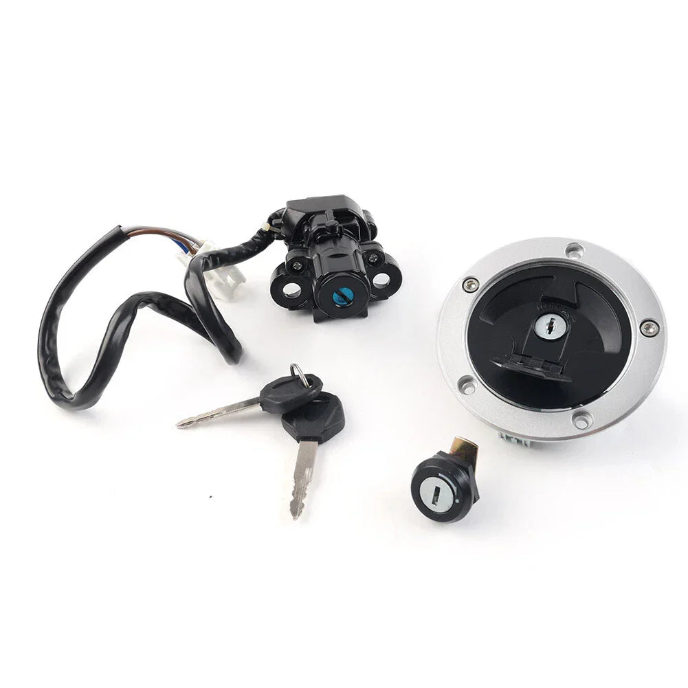 Fuel Gas Cap Ignition Switch Seat Lock Set for Kawasaki Vulcan S 650 (14-22)