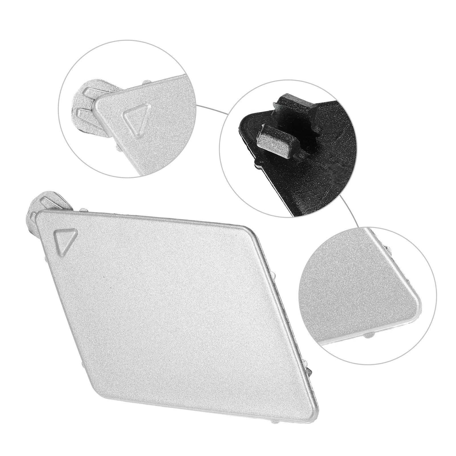 Tow Hook Cover for BMW 5 Series F10 (2011–2017) Silver Tone