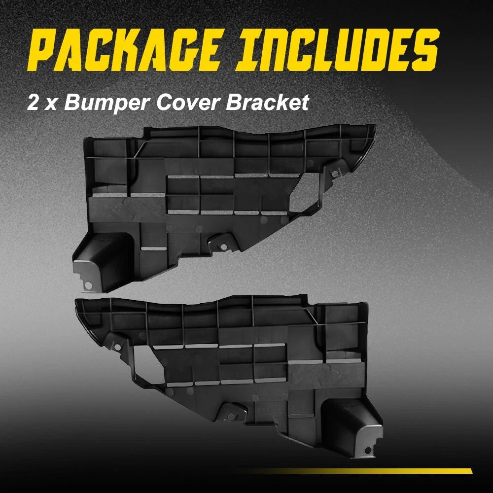 Set of 2 Front Bumper Support Brackets for GMC Canyon (2015–2020) Black LH RH