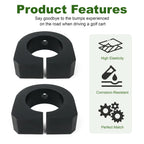 Pair Rear Spring ISO Mount Cap Rubber Bushing 72117-G01 for E-Z-GO ST Sport II (2000–2023)