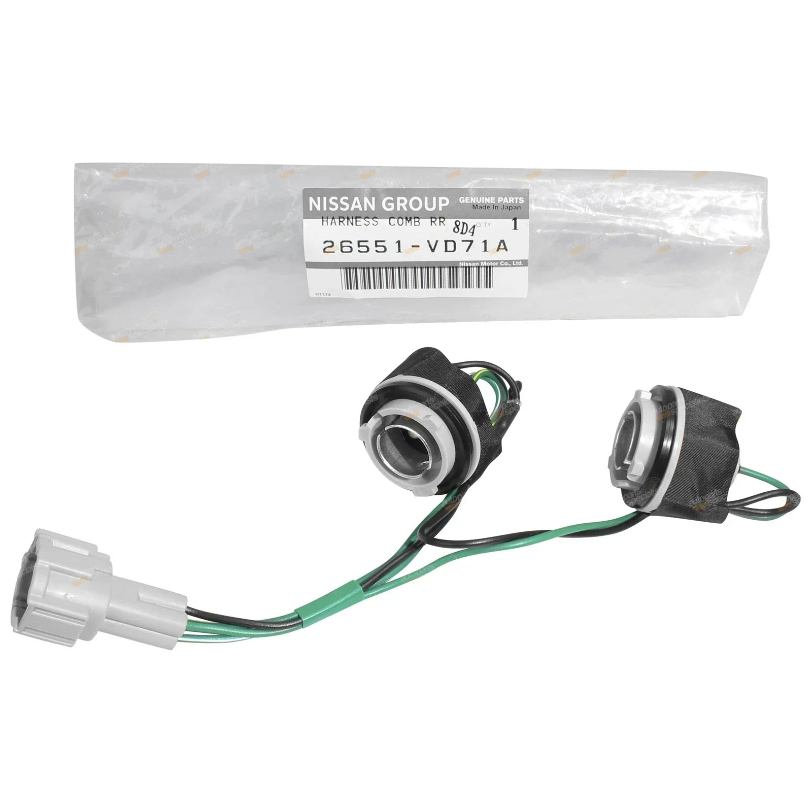 Rear Tail Light Wire Loom + Socket for Nissan Patrol GU Y61 Wagon