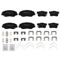 Set of 4 Front & Rear Brake Pads Kit for Honda Element CR-V (2002–2011) P914 P536