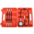 Compression Gauge Test Tool Set with 4 Hoses for Engine Cylinders