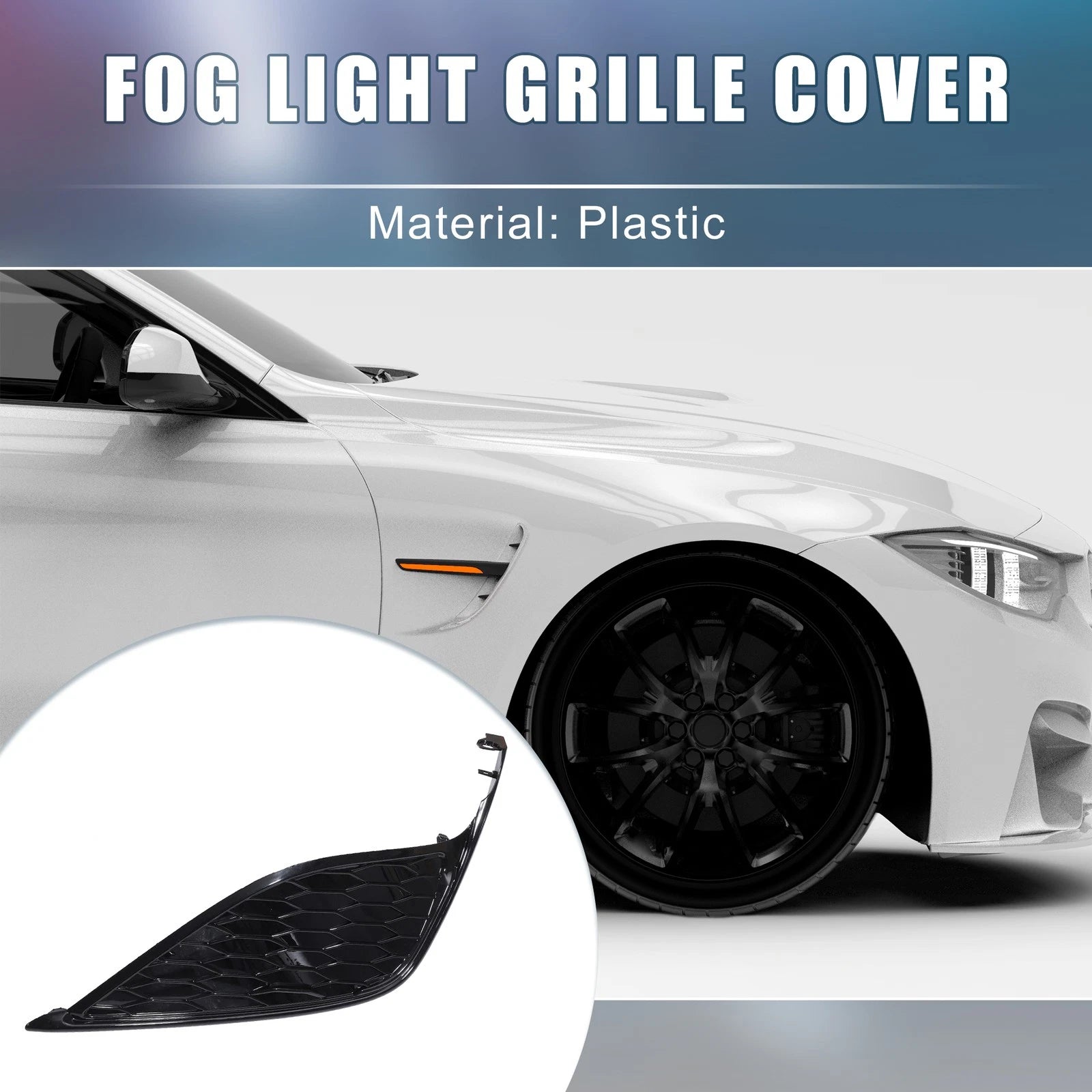 Fog Light Grille Cover Trim for Toyota Camry SE XSE (2018–2023) Black