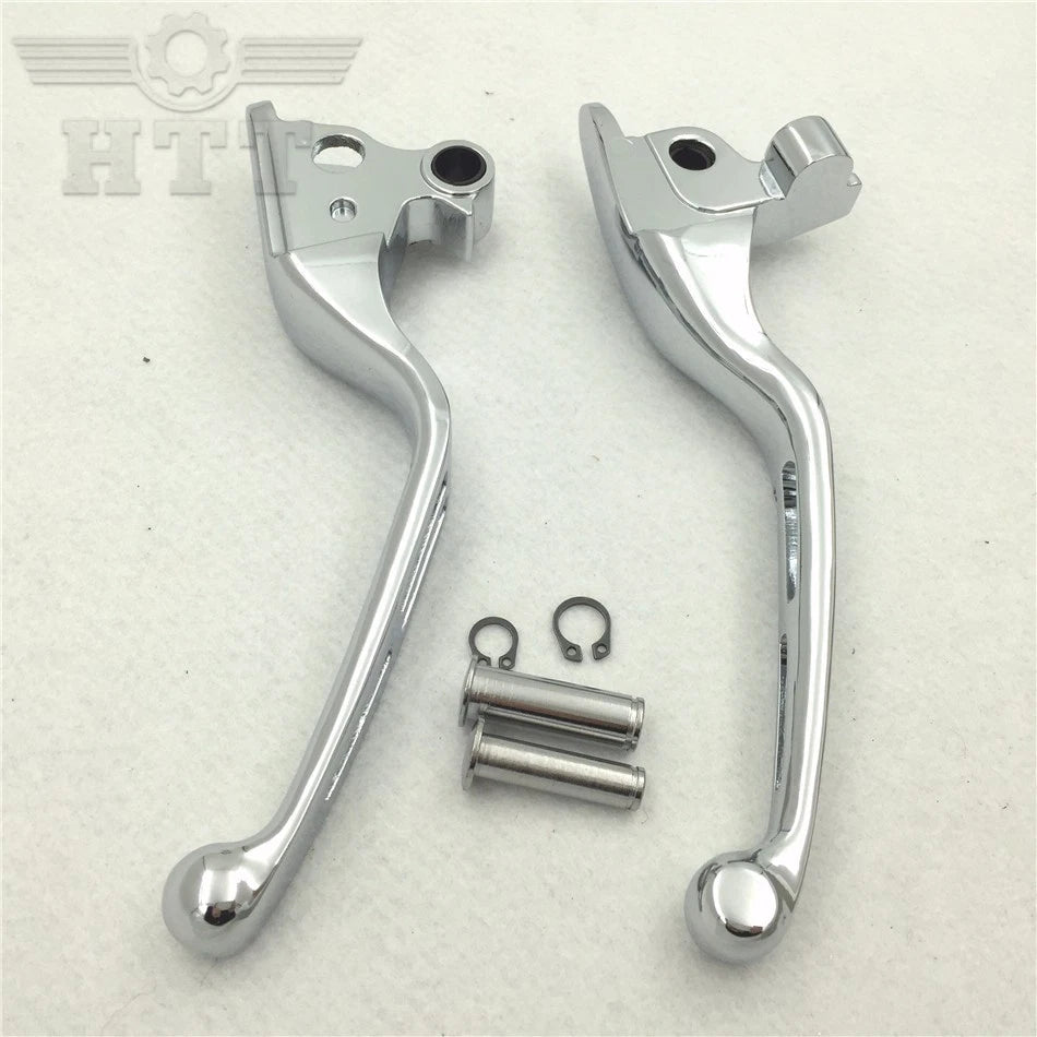 Chrome Brake Clutch Hand Levers for Harley Touring Trike FLHR FLHRC (2009–2023)