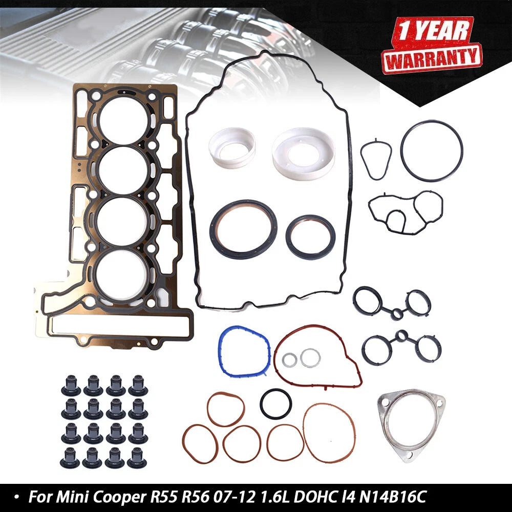 Head Gasket Set for Mini Cooper R55 R56 (2007–2012) 1.6L DOHC L4