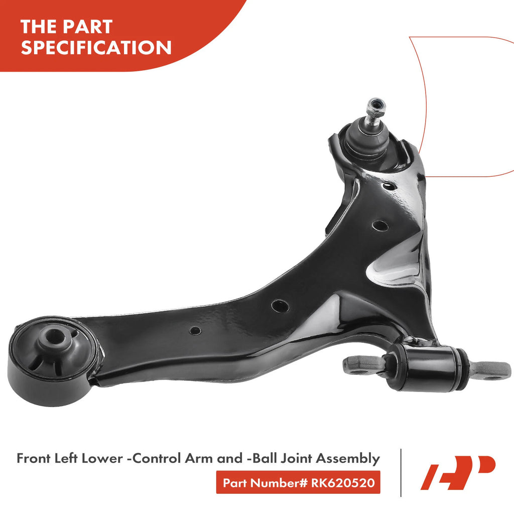 8x Front Control Arm, Sway Bar Link & Tie Rod Assembly for Kia Spectra5 (2004–2009)
