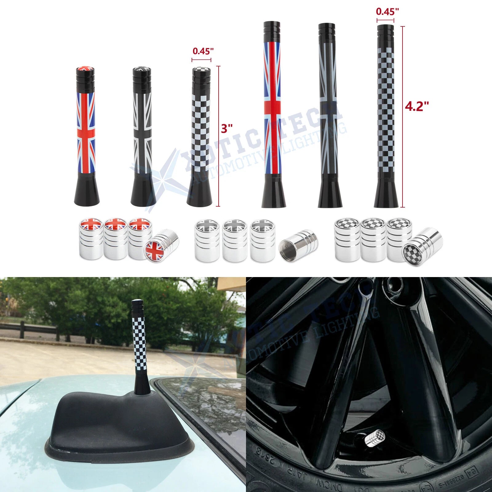 Union Jack Antenna for Mini Cooper (2002–2025)