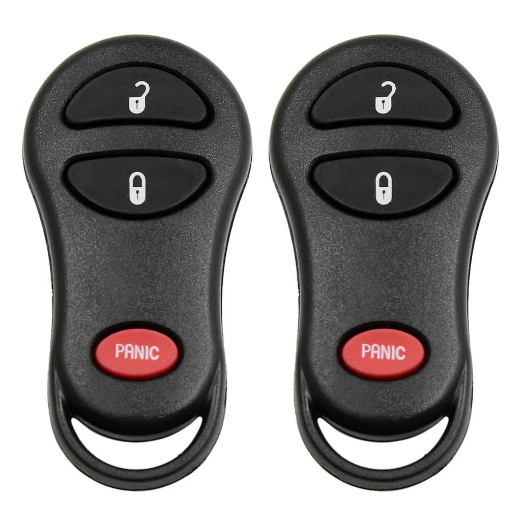 2 x Key Fob Remote Case Shell Replacement for Dodge (2001-2005)