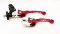 ASV F3 Front Brake Clutch Perch Levers Set of 2 Red for Honda CRF 250R (2017–2023)