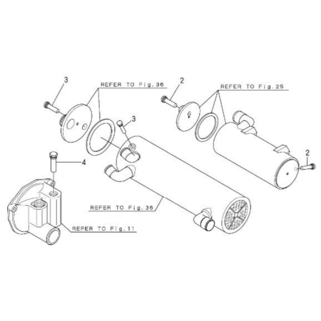 Zinc Pencil Anode Kit for Yanmar 6LY, 6LP, 4LHA Engines