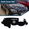 Dashboard Cover Mat for BMW 6 Series (2003–2010) Sun Protector Black Blue