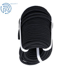 3/8" × 100' Black Braided Polyester Rope for Heavy Pulling
