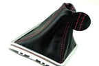 Manual Boot Leather Synthetic for Dodge Challenger (2008–2014) Red Stitch