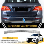 Bumper Guard for Mercedes-Benz GLE 350 450 450e 580 W167 (2020–2024) Silver Tone