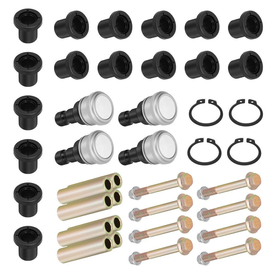 Front A-Arm Bushing Ball Joint Kit for Polaris Scrambler 850, Sportsman 550, 1000