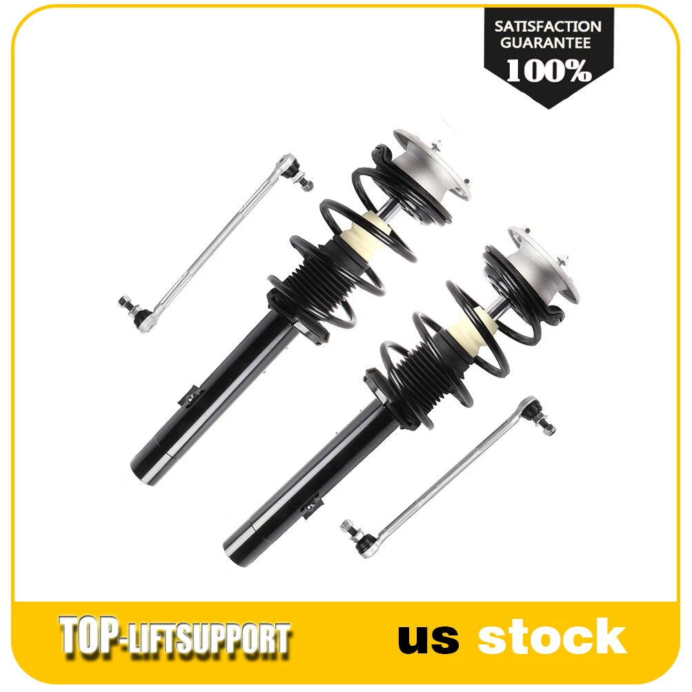 Front Coil Spring Struts + Sway Bar Links for BMW 135i 128i 328i 335i 335d