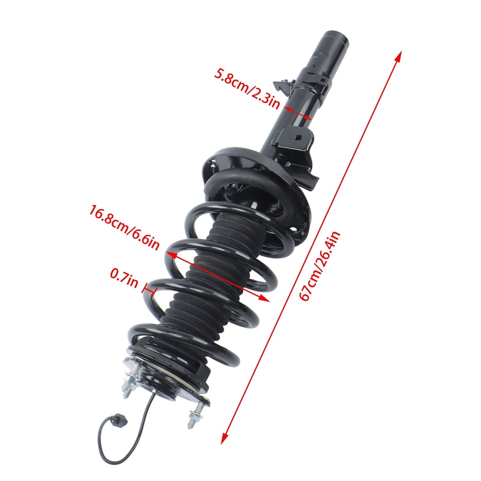 Pair of Front Shock Absorbers for Acura MDX (2017â2020) Electric
