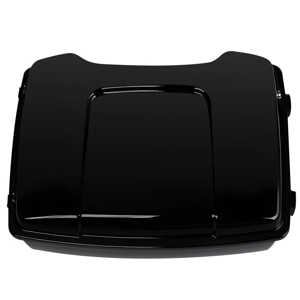 Black Razor Trunk with Latches for Harley Touring Road King Glide (1997–2013)