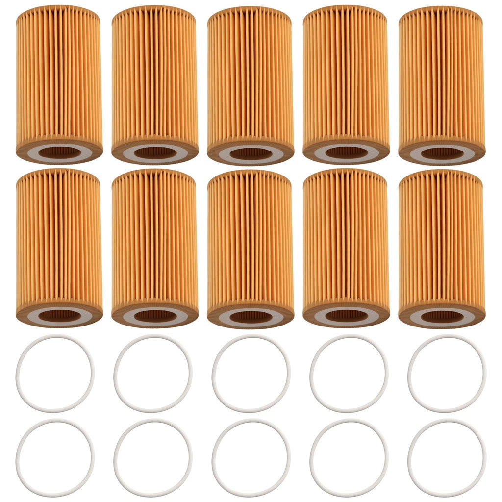 10x Engine Oil Filter for Audi A6 A7 A8 (2015–2018)